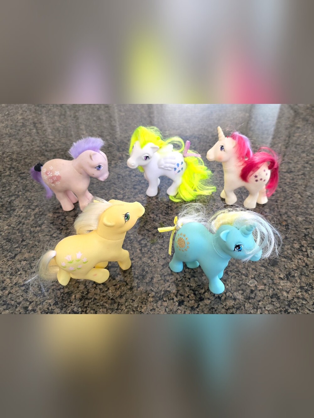 Hasbro My Little Pony Vintage and newer 5 Lot 1982 83 84 2018 Hong Kong rare MLP